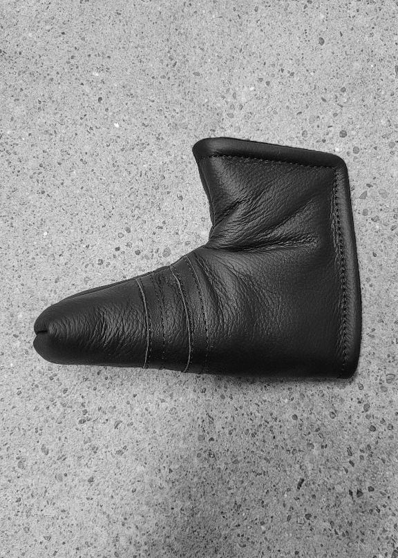 The black premium leather putter headcover - Blade
