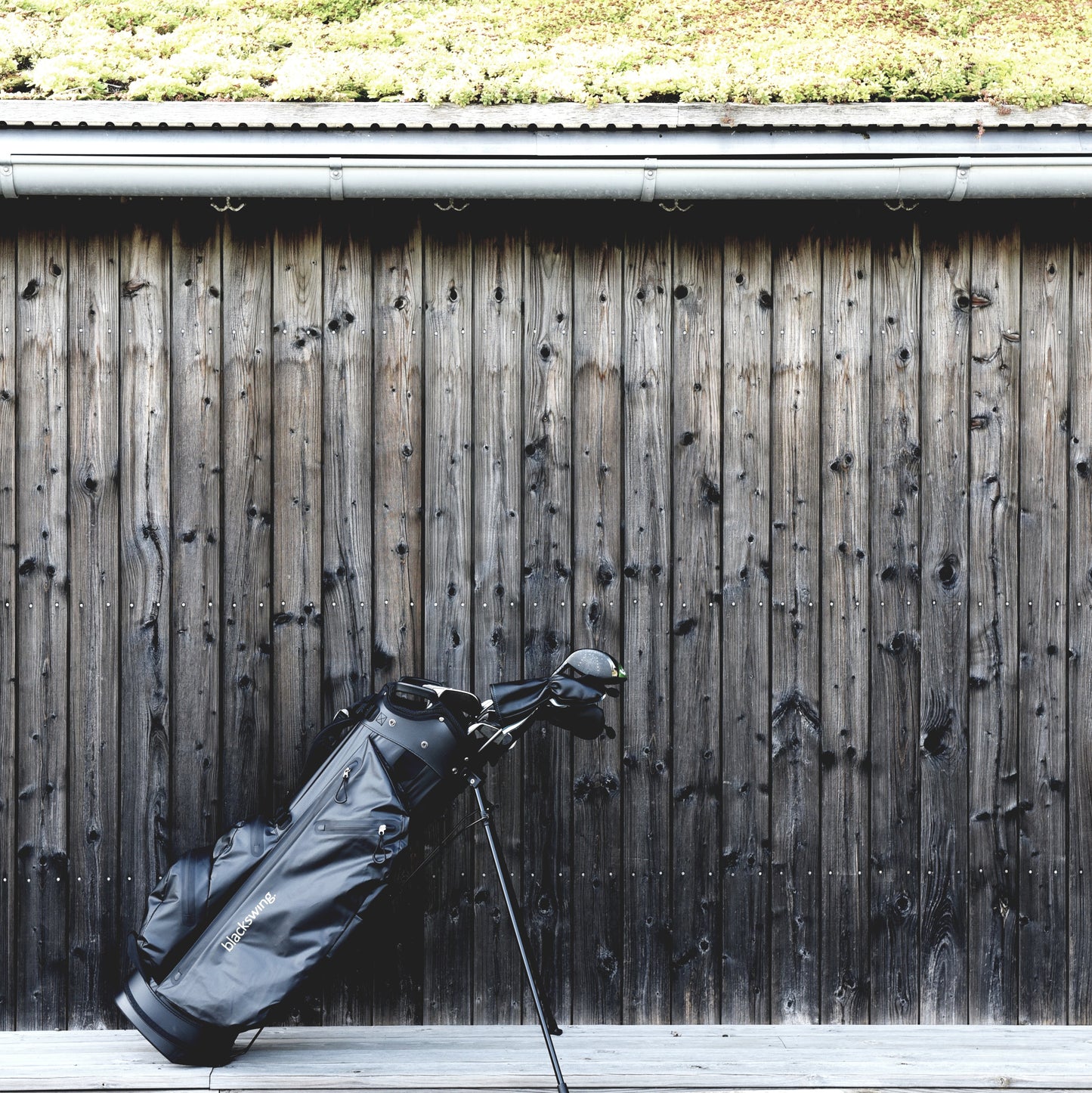 The black premium waterproof stand bag