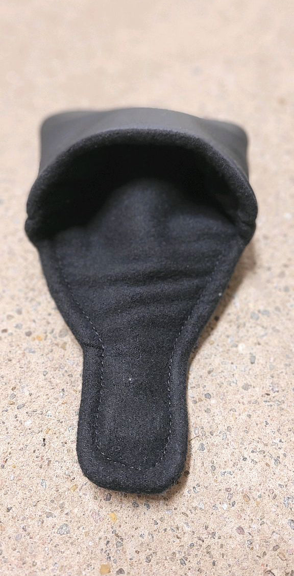 The black premium leather putter headcover - Mallet